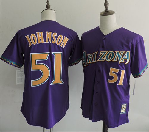 Randy Johnson Arizona Diamondbacks purple Throwback jersey