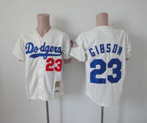 Kirk Gibson Los Angeles Dodgers cream Throwback jersey