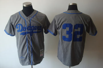 Sandy Koufax Los Angeles Dodgers gray Throwback jersey