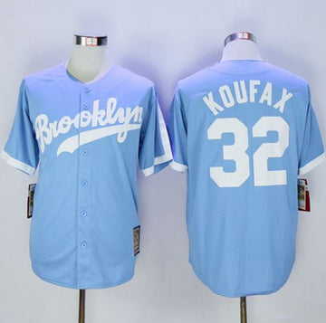 Sandy Koufax Los Angeles Dodgers blue Throwback jersey
