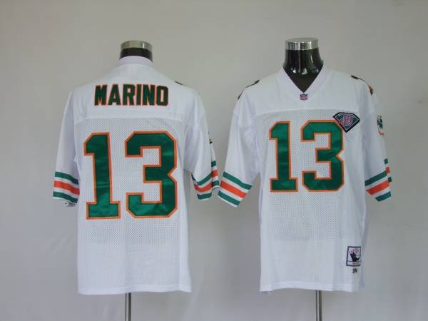 Dan Marino Miami Dolphins white jersey