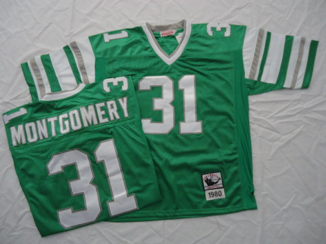 Wilbert Montgomery Philadelphia Eagles green Throwback jersey