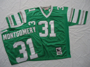 Wilbert Montgomery Philadelphia Eagles green Throwback jersey