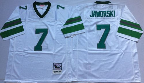 Ron Jaworski Philadelphia Eagles white Throwback jersey