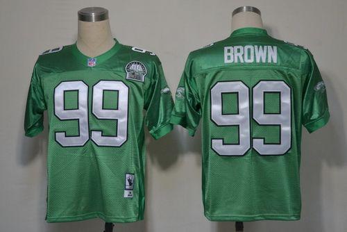 Jerome Brown Philadelphia Eagles green Throwback jersey