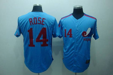 Pete Rose Washington Nationals blue Throwback jersey