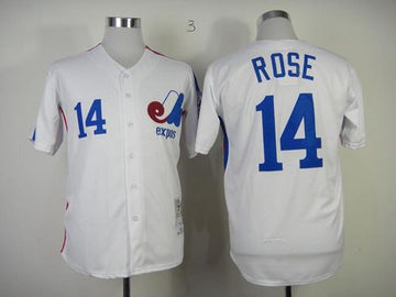 Pete Rose Washington Nationals white Throwback jersey