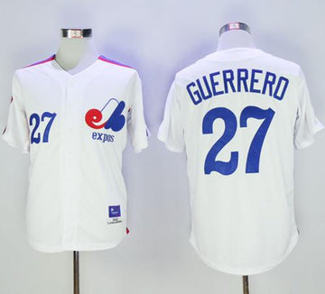 Vladimir Guerrero Washington Nationals white Throwback jersey