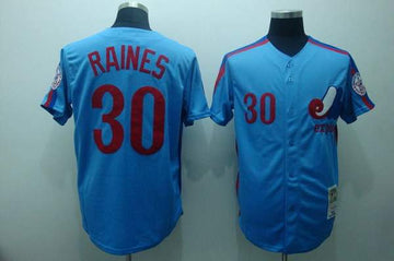Tim Raines Washington Nationals blue Throwback jersey