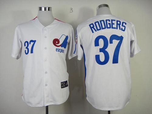 Steve Rodgers Washington Nationals white Throwback jersey