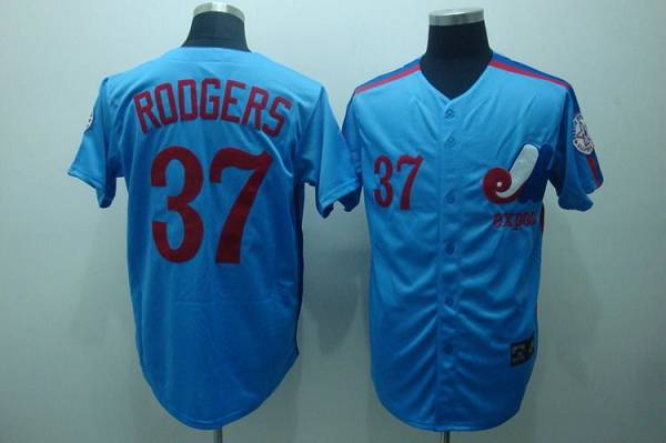 Steve Rogers Washington Nationals blue Throwback jersey