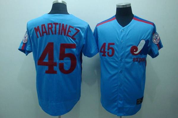 Pedro Martinez Washington Nationals blue Throwback jersey