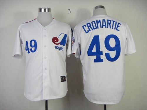 Warren Cromartie Washington Nationals white Throwback jersey