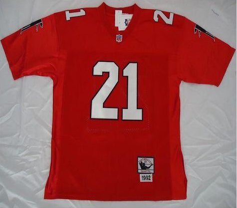 Deion Sanders Atlanta Falcons red Throwback jersey