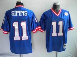 Phil Simms New York Giants blue jersey