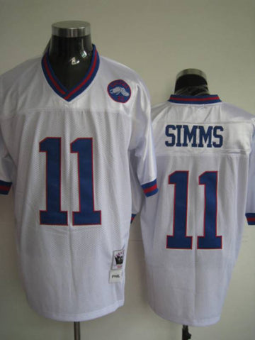 Phil Simms New York Giants white jersey