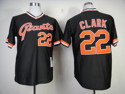 Will Clark San Francisco Giants black Throwback jersey
