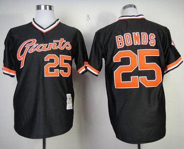 Barry Bonds San Francisco Giants black Throwback jersey