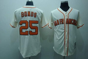 Barry Bonds San Francisco Giants cream Throwback jersey