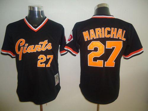 Juan Marichal San Francisco Giants black Throwback jersey