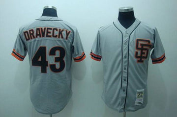 Dave Dravecky San Francisco Giants grey Throwback jersey