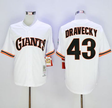 Dave Dravecky San Francisco Giants white Throwback jersey