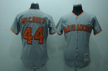 Willie McCovey San Francisco Giants grey Throwback jersey