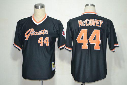 Willie McCovey San Francisco Giants black Throwback jersey