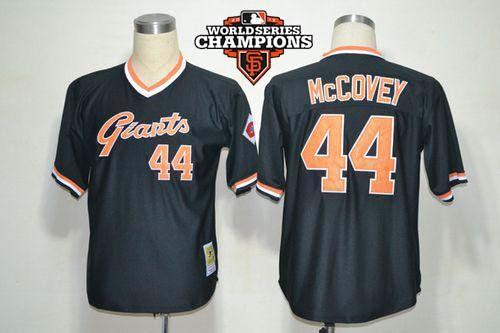 Willie McCovey San Francisco Giants black Throwback jersey