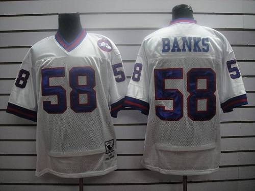 Carl Banks New York Giants white jersey