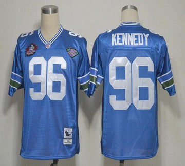 Cortez Kennedy Seattle Seahawks blue Throwback jersey