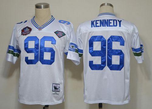 Cortez Kennedy Seattle Seahawks white Throwback jersey