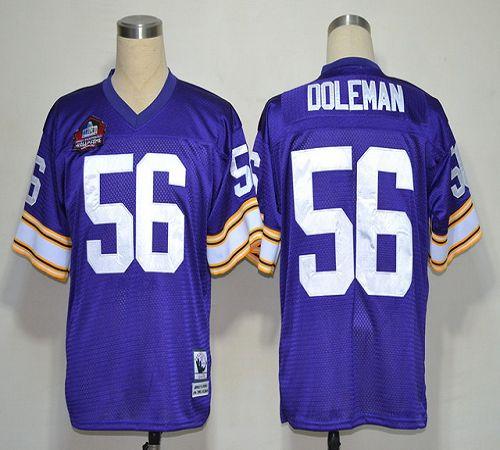 Chris Doleman Minnesota Vikings purple Throwback jersey