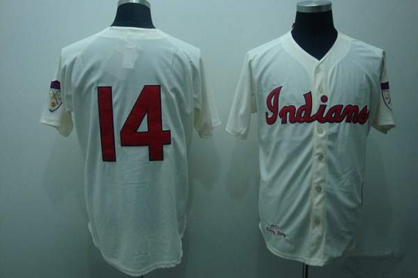 Larry Doby Cleveland Guardians cream Throwback jersey