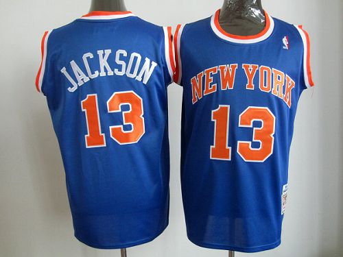 Mark Jackson New York Knicks blue Throwback jersey