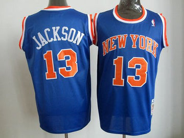 Mark Jackson New York Knicks blue Throwback jersey