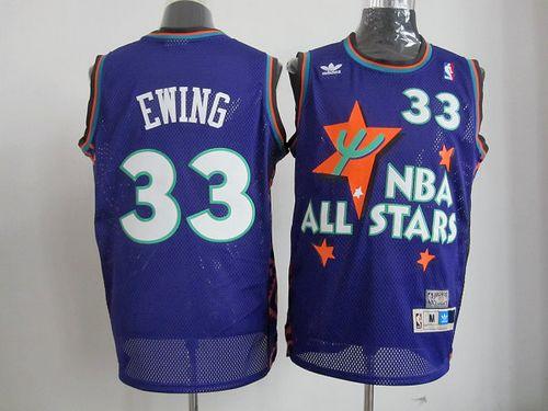 Patrick Ewing All New York Knicks blue jersey