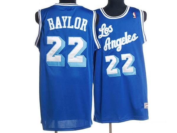 Elgin Baylor Los Angeles Lakers blue Throwback jersey
