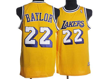 Elgin Baylor Los Angeles Lakers yellow Throwback jersey