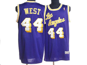 Jerry West Los Angeles Lakers purple Throwback jersey