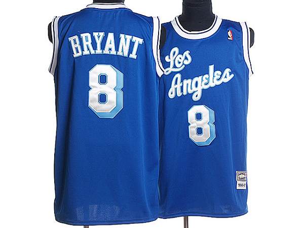 Kobe Bryant Los Angeles Lakers blue Throwback jersey