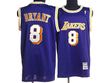 Kobe Bryant Los Angeles Lakers purple Throwback jersey