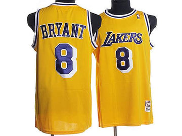 Kobe Bryant Los Angeles Lakers yellow Throwback jersey