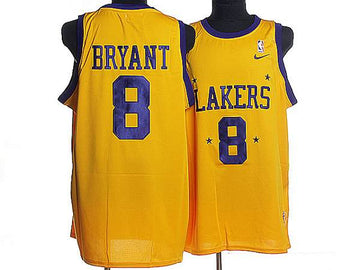 Kobe Bryant Los Angeles Lakers yellow Throwback jersey