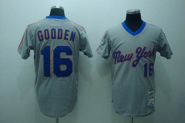 Dwight Gooden New York Mets grey Throwback jersey