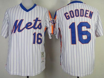 Dwight Gooden New York Mets white Throwback jersey