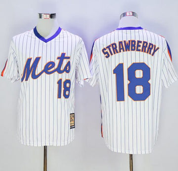Darryl Strawberry New York Mets white Throwback jersey