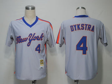 Lenny Dykstra New York Mets grey Throwback jersey