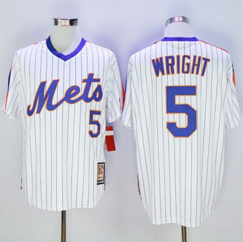 David Wright New York Mets white Throwback jersey