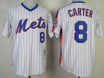 Gary Carter New York Mets white Throwback jersey